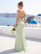 Sheath/Column Halter Sleeveless Floor-Length Bridesmaid Dresses with Ruched