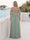 A-Line/Princess Off-the-Shoulder Floor-Length Plus Size Bridesmaid Dresses with Ruffles & Pleats