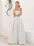 A-Line/Princess Strapless Sleeveless Floor-Length Formal Dresses With Pleats & Pockets