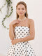 A-Line/Princess Strapless Sleeveless Floor-Length Formal Dresses With Pleats & Pockets