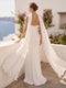 Sheath/Column Halter Sleeveless Floor-Length Formal Dresses with Keyhole & Scarf