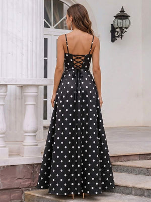 A-Line/Princess Spaghetti Straps Sleeveless Floor-Length Formal Dresses With Pleated & Ruched