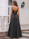 A-Line/Princess Spaghetti Straps Sleeveless Floor-Length Formal Dresses With Pleated & Ruched