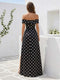A-Line/Princess Off-the-Shoulder Sleeveless Floor-Length Formal Dresses With Split Side