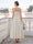 A-Line/Princess Square Neck Sleeveless Ankle Length Cocktail Dresses With Ruched