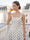 A-Line/Princess Square Neck Sleeveless Ankle Length Cocktail Dresses With Ruched