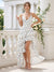 A-Line/Princess Halter Sleeveless Asymmetrical Cocktail Dresses With Ruffles