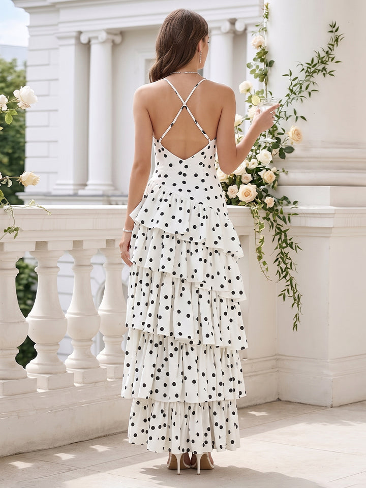 A-Line/Princess Halter Sleeveless Asymmetrical Cocktail Dresses With Ruffles