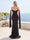 Trumpet/Mermaid Off-the- Shoulder Floor-Length Bridesmaid Dresses with Split Side & Ruched