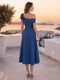 Sheath/Column Off-the-Shoulder Sleeveless Mother of the Bride Dresses With 3D Floral & Pleats