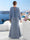A-Line/Princess Long Sleeves Scoop Floor-Length Plus Size Mother of the Bride Dresses with Sequins & Cape