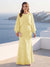 A-Line/Princess Long Sleeves Scoop Floor-Length Plus Size Mother of the Bride Dresses with Sequins & Cape