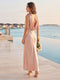 A-Line/Princess Scoop Sleeveless Ankle-Length Long Bridesmaid Dresses with Ruched & 3D Floral