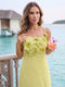 A-Line/Princess Spaghetti Straps Sleeveless Tea-Length Cocktail Dresses With 3D Floral