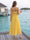 A-Line/Princess Spaghetti Straps Sleeveless Ankle-Length Cocktail Dresses With 3D Floral & Pleats