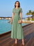 A-Line/Princess Scoop Short Sleeves Ankle-Length Mother of the Bride Dresses with Pleated