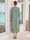 A-Line/Princess 3/4 Sleeves Scoop Tea-Length Mother Of The Bride Dresses With Ruffles & Embroidery