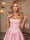 A-Line/Princess Strapless Sleeveless Short/Mini Homecoming Dresses With Ruched