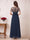 A-Line/Princess Scoop Short Sleeves Floor-Length Mother of the Bride Dresses with Rhinestone & Ruched