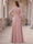 A-Line/Princess Scoop Half Sleeves Floor-Length Mother of the Bride Dresses with 3D floral