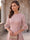 A-Line/Princess Scoop Half Sleeves Floor-Length Mother of the Bride Dresses with 3D floral