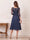 A-Line/Princess 3/4 Sleeves V-Neck Tea-Length Mother Of The Bride Dresses With Lace & Applique