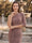 Sheath/Column One-Shoulder Half Sleeves Knee-Length Mother of the Bride Dresses With Bowknot & Ruched