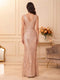 Trumpet/Mermaid Scoop Sleeveless Floor-Length Formal Dresses With Sequins
