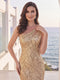 Trumpet/Mermaid One Shoulder Sleeveless Floor-Length Formal Dresses With Sequins