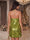 A-Line/Princess Halter Sleeveless Short/Mini Rush Dresses With Sequins