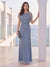 Sheath/Column Scoop Short Sleeves Floor-Length Mother Of The Bride Dresses With Sequins