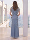 Sheath/Column Scoop Short Sleeves Floor-Length Mother Of The Bride Dresses With Sequins