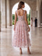 A-Line/Princess Square Neck Sleeveless Tea-Length Cocktail Dresses With Ruched & Flower