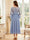 A-Line/Princess Scoop Long Sleeves Tea-Length Mother of the Bride Dresses with Applique & Ruched