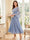 A-Line/Princess Scoop Long Sleeves Tea-Length Mother of the Bride Dresses with Applique & Ruched