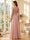 A-Line/Princess V-Neck Long Sleeves Floor-Length Mother of the Bride Dresses with Ruched