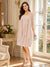 A-Line/Princess Square Neck 3/4 Sleeves Knee-Length Mother of the Bride Dresses with Jacket & Ruffles