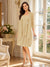 A-Line/Princess Square Neck 3/4 Sleeves Knee-Length Mother of the Bride Dresses with Jacket & Ruffles