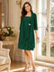 A-Line/Princess Square Neck 3/4 Sleeves Knee-Length Mother of the Bride Dresses with Jacket & Ruffles