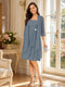 A-Line/Princess Square Neck 3/4 Sleeves Knee-Length Mother of the Bride Dresses with Jacket & Ruffles