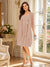 A-Line/Princess Square Neck 3/4 Sleeves Knee-Length Mother of the Bride Dresses with Jacket & Ruffles