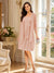 A-Line/Princess Square Neck 3/4 Sleeves Knee-Length Mother of the Bride Dresses with Jacket & Ruffles