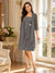 A-Line/Princess Square Neck 3/4 Sleeves Knee-Length Mother of the Bride Dresses with Jacket & Ruffles