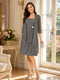 A-Line/Princess Square Neck 3/4 Sleeves Knee-Length Mother of the Bride Dresses with Jacket & Ruffles