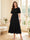 A-Line/Princess Scoop Half Sleeves Tea-Length Mother of the Bride Dresses with Lace & Ruffles