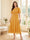 A-Line/Princess Scoop Half Sleeves Tea-Length Mother of the Bride Dresses with Lace & Ruffles
