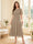 A-Line/Princess Scoop Half Sleeves Tea-Length Mother of the Bride Dresses with Lace & Ruffles