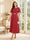 A-Line/Princess Scoop Short Sleeves Tea-Length Mother of the Bride Dresses with Lace & Pleats