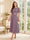 A-Line/Princess Scoop Short Sleeves Tea-Length Mother of the Bride Dresses with Lace & Pleats