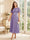 A-Line/Princess Scoop Short Sleeves Tea-Length Mother of the Bride Dresses with Lace & Pleats